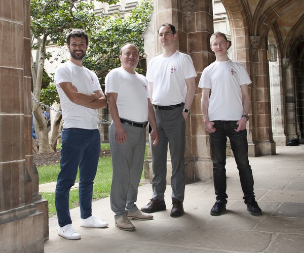 From left: Prof Marcello La Rosa - CEO and Co-Founder, Prof Marlon Dumas - Partnerships and Co Founder, Dr Simon Raboczi - Chief Architect and Co-Founder and Dr Ilya Verenich – Chief Data Scientist and Co-Founder.