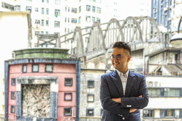 Adrian Cheng, CEO of New World Development in front of the State Theatre