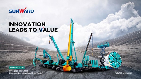 Sunward to Showcase 38 Equipment at bauma CHINA 2020